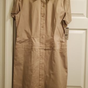 Khaki AGB Dress by Byer California Size 14